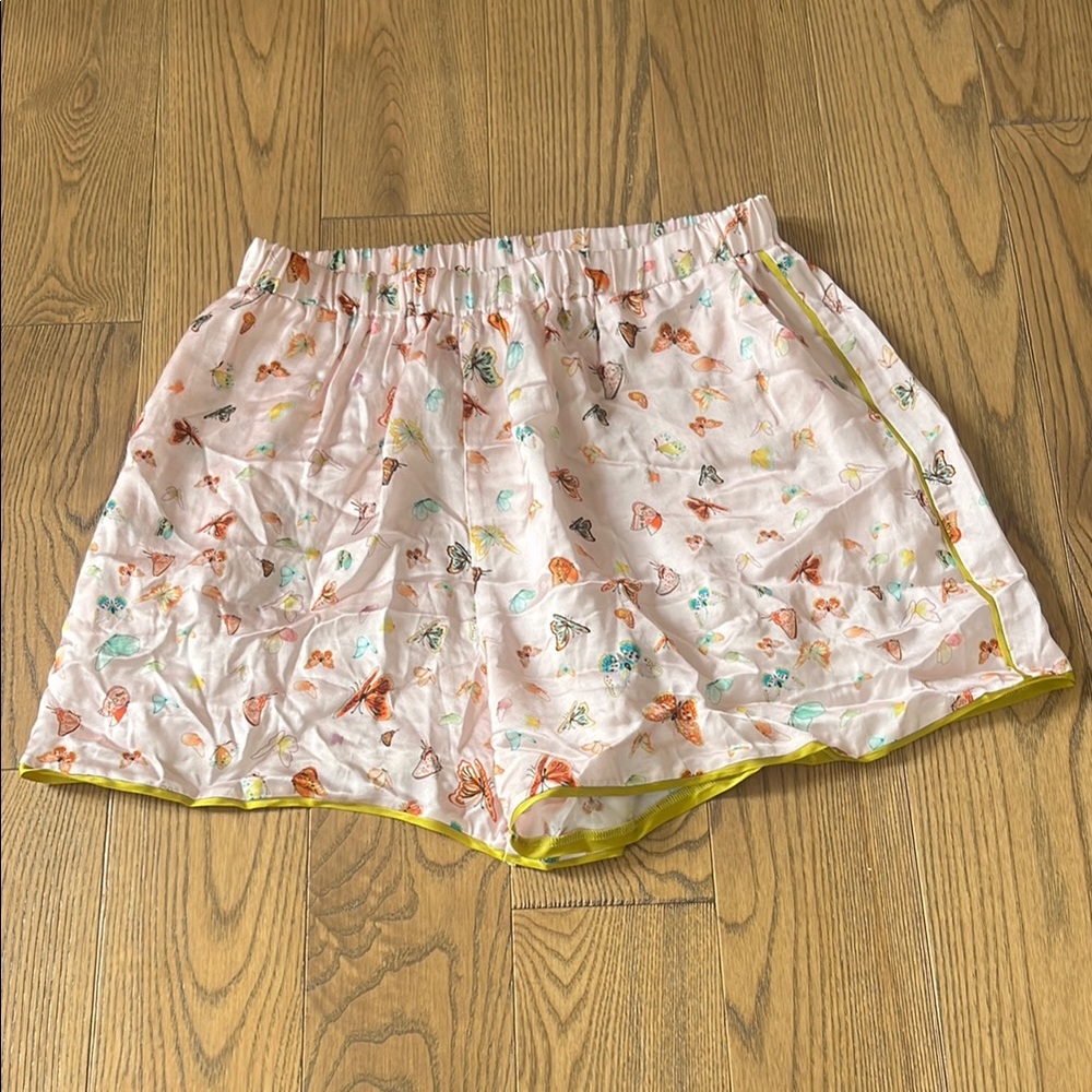Emily in Paris floral flowy Shorts with Lace Detail